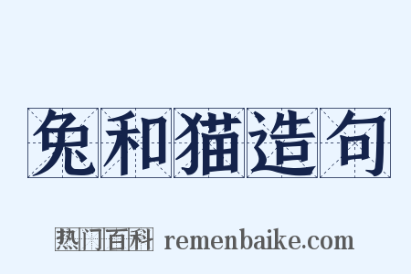 兔和猫造句是什么意思的图片